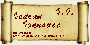 Vedran Ivanović vizit kartica